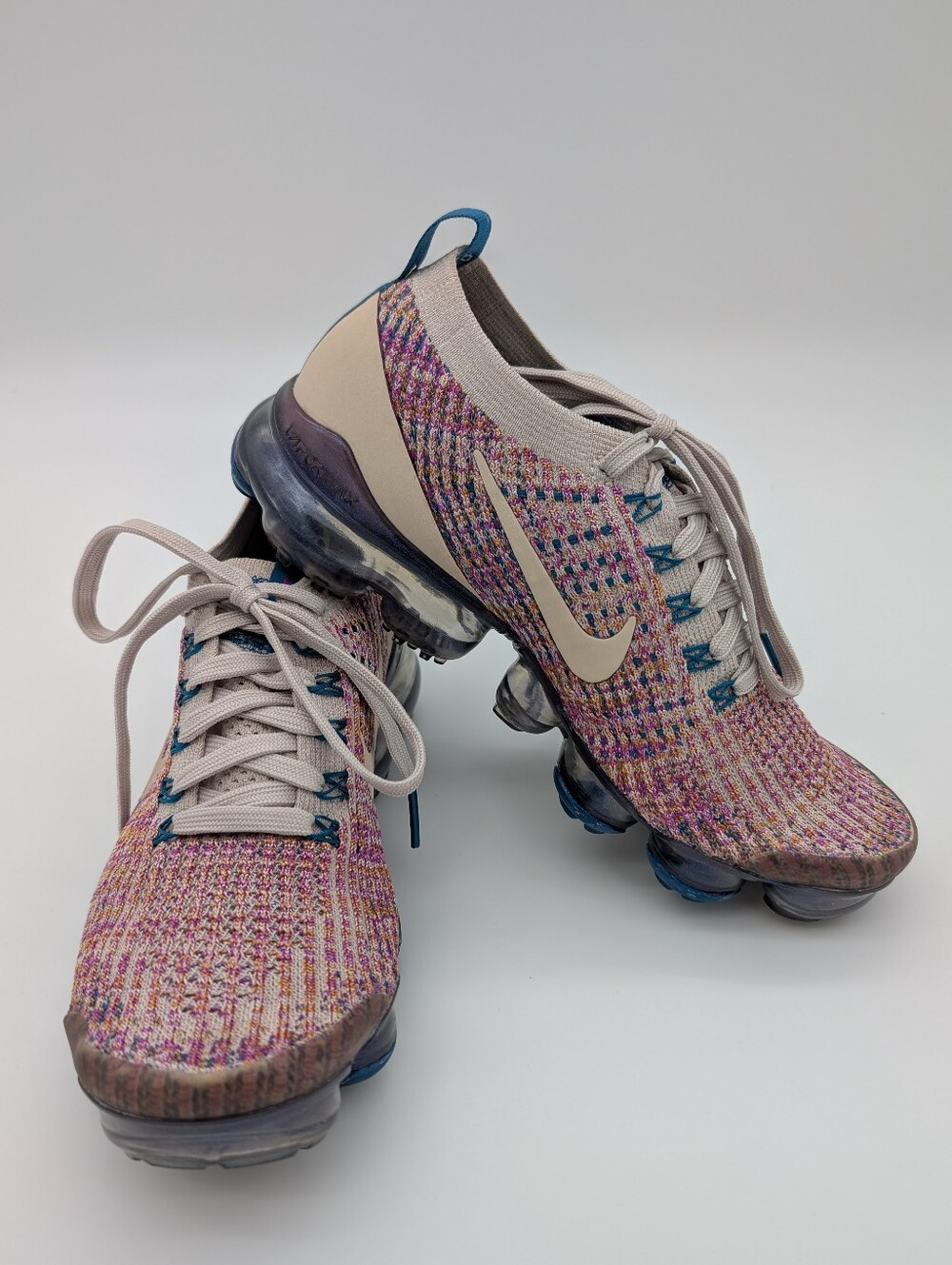 Nike Air VaporMax Flynet 3 Women's Running Sneakers Pink Green